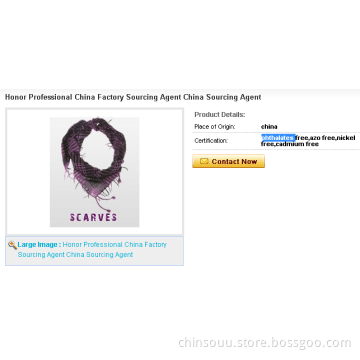 Honor Professional China Factory Sourcing Agent China Sourcing Agent